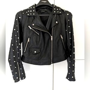 Zara women's faux leather jacket